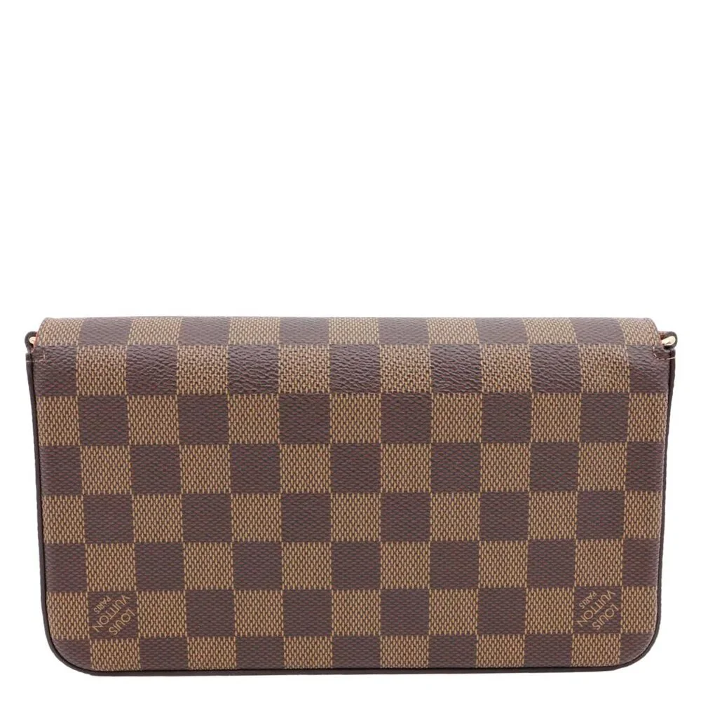 Louis Vuitton  Felicie Pochette Damier Ebene Crossbody Bag Brown - Picture 5 of 13